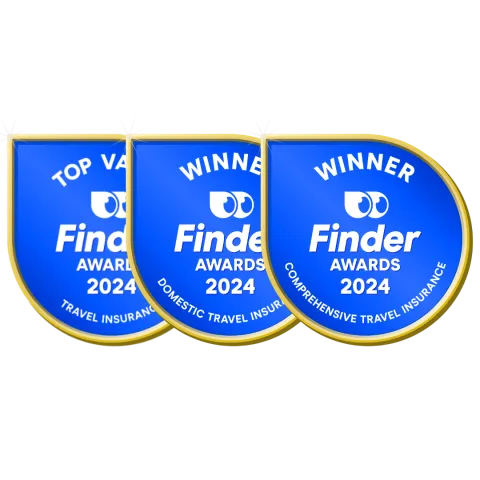 Tick Travel Insurance's awards for Finder 2024 Travel Insurance Awards